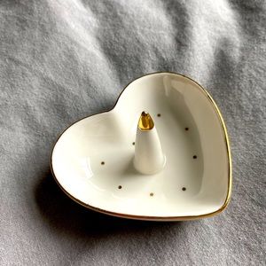 Cute ceramic ring and jewelry holder